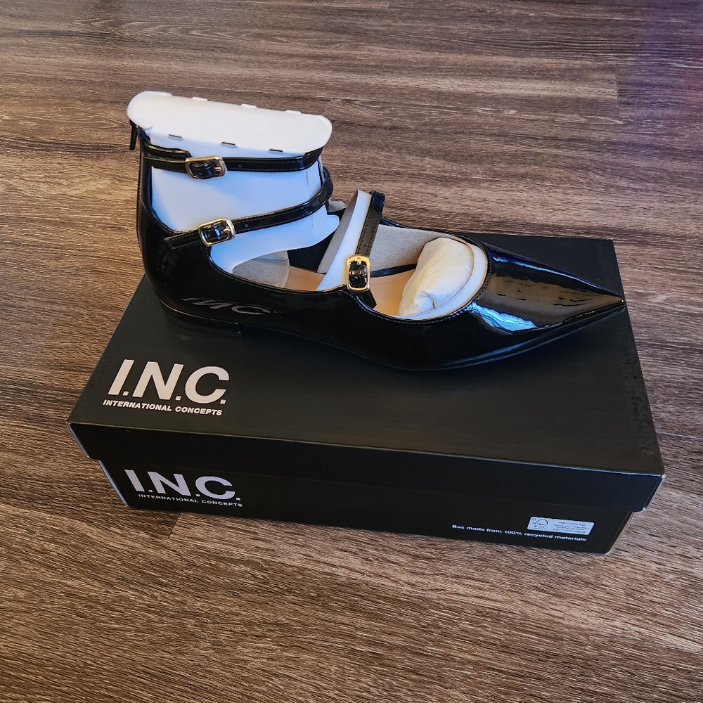 I.N.C. Triple Strap Flats